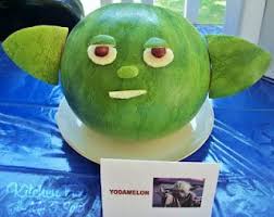 Yoda Watermelon Head Hahaha Star Wars Party Food Star Wars Food Star Wars Birthday