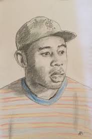 Tyler The Creator Pencils 8x12 Tyler The Creator Sketch Book The Creator Canson paper, white pencil crayon, blender. tyler the creator pencils 8x12 tyler