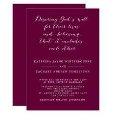 Minimalist Christian Wine And White Script Wedding Invitation Zazzle Com Script Wedding Invitations Wedding Gift Diy Wedding Cards