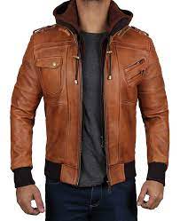 We did not find results for: Mens Brown Leather Bomber Jacket Hooded Style