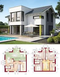 House Architecture Design Modern Contemporary European Style Floor Plan Evolu Prefabricated Houses House Designs Exterior House Plans