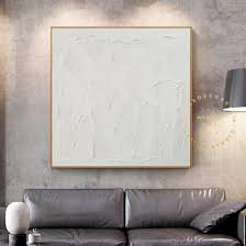 Hey guys, check out my latest abstract creation. Large Abstract White Painting White 3d Textured Painting