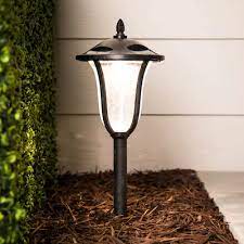 Portfolio 2 Pack 12x Brighter 14 4 Lumen Aged Bronze Solar Integrated Led Path Light Kit Lowes Com Path Lights Bronze Solar Lights