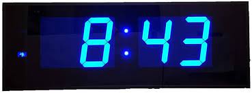 Get a 16.000 second digital clock with fluorescent display stock footage at 29.97fps. Giant 8 Numbers Wall Clock With Remote With Blue Numbers Full Function Remote Control Creative Clock Shop Online For Digital Clocks Rhtyhm Clock And More