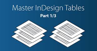 create or insert a table in indesign