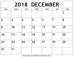 Printable 2018 December Calendar Monthly Calendar Template December Calendar Printable Calendar July