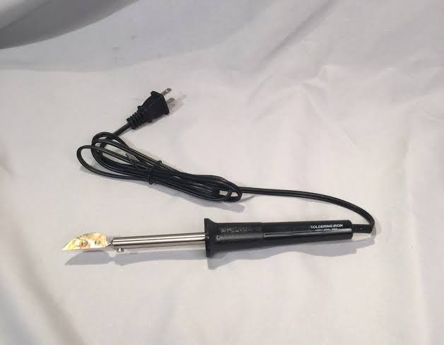 Specialized soldering iron for melting accordion wax