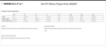 Nike Golf Dri Fit Micro Pique Polo 363807 Custom