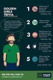 Ask away the golden girls trivia questions to see if you still remember the characters, their punchlines, and the right answers to questions after all this time. 21 Golden Girls Trivia How Well Do You Know About One Masterpiece