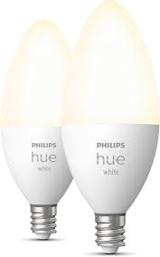 Philips Hue White E12 Bulb 2 Pack Two Smart Led Candelabra Bulbs With Bluetooth At Crutchfield