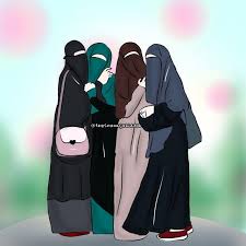  Muslimah Bercadar Kartun Animasi Kartun Lucu