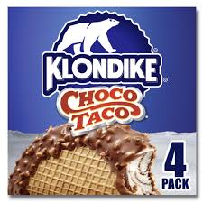 Klondike Frozen Dairy Dessert Choco Tacos Vanilla 3 5 Fl Oz 4 Count Walmart Com