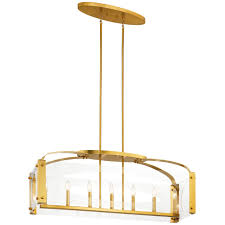If the light comes from the bulbs of the chandelier, the shadows will fall on the upper sides of the parts that are hidden from the light source. Kichler Lighting Pytel 7 Light Linear Chandelier Fox Gold Overstock 30902428