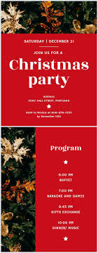 50th birthday celebration program kadil carpentersdaughter co. Red Christmas Party Program Template Flipsnack