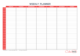 Ideal for use as a calendar and schedule planner for school. Weekly Planner 7 Days First Day Monday A Week Of 7 Days First Day Monday Calenweb Com