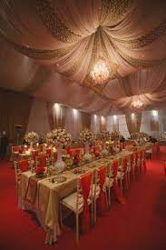 Indian Wedding Ideas Inspiration Bridal Lehenga Saree Photos Wedmegood Red Wedding Decorations Gold Wedding Centerpieces Red Gold Wedding
