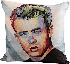 Spritz James Dean Cushion Cover 45/45 cm Colourful Beige Back : Amazon.de:  Home & Kitchen