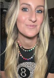 Devin Gold Crystal Strand Necklace in Pastel Mix