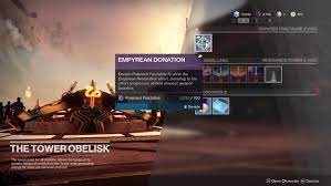 Before you get started with the empyrean foundation activity, you'll need to have unlocked the tower obelisk. Destiny 2 Empyrean Foundation Bright Future Quest Guide Polygon