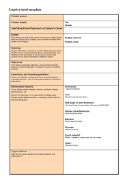 Here the client will be highlighting all his requirements along with. 40 Creative Brief Templates Examples á… Templatelab