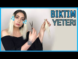 Saclarimi Kestim Neden Saclarimi Boyamiyorum Hastaligim Anjioodem Youtube Sac Sac Kesimi Bikini