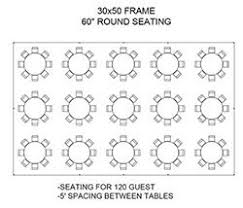 Tent Layouts Seating Capacity Chart Aa Party And Tent