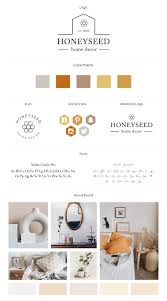 Honeyseed Home Decor Brand Set Rich Studio Designs Brand Board Design Design Studio Logo Branding Design