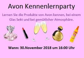 Explore avon's site full of your favorite products, including cosmetics, skin care, jewelry and fragrances. Avon Kennen Lernparty Avon Cu Hany