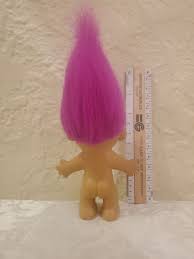 Cute Vintage Brown Eyed Wild Pink Hair Lucky Troll Doll by Russ 4.5 | eBay