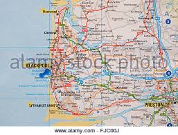 Blackpool is a seaside resort town in the north west of england. Strassenkarte Von Im Norden Englands Mit Karte Pins Die Die Position Von Blackpool Fleetwood Und Lytham St Annes Stockfotografie Alamy