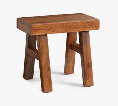 Also works great for a small plant stand or end table. Buy Rustic Reclaimed Wood Accent Stool Online Pottery Barn Uae