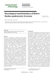 Pdf Neurological Manifestations Of Ehlers Danlos Syndrome S A Review