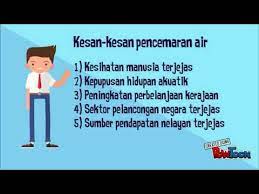 Air yang tercemar amat berbahaya untuk kesihatan manusia. Pencemaran Air Youtube