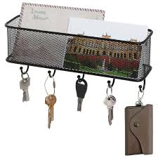 4034 faye rd, jacksonville, fl 32226*. Modern Black Wall Mounted 5 Key Hook Rack With Metal Wire Mesh Mail Basket Buy Online In Bahamas At Bahamas Desertcart Com Productid 21701684