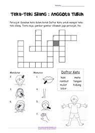 Untuk muda mudi, anak dan dewasa, orang tua dan anak muda, baik anak tk atau anak sd, atau juda anak sekolah smp atau sma, dan juga perguruan tinggi bisa maen tts teka teki silang ini, dengan soal soal yang umum dan menantang menjadikan hari hari mu penuh dengan kesenangan dan menambah. Tts Untuk Anak Seri Mengenal Anggota Tubuh Bermaindanbelajar Com