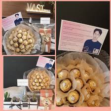 Korean Idol Flower Gift Delivery Gifts Chocolate Basket