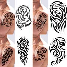 Aztec+arm+tattoos+for+men | aztec tribal armband tattoos aztec tribal tattoo for man. Weekend Tattoos Stick On Black Temporary Tattoo Maori Tribal Body Art Sticker Transfer For Arms Shoulder Aztec Polynesian Samoan Hawaiian For Adult Men And Women 4 X All Tribal Tattoo Designs