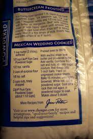 My aunt had lost two of her c&h recipes in a move. Mexican Wedding Cookies C H Powder Sugar Mexican Wedding Cookies Wedding Cookies Cooking Recipes