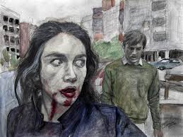 Possession (1981) dir. Andrzej Zulawski 9 x 12 in. graphite and watercolor 