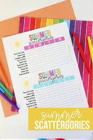 Download Summer Scattergories Printable Game The Crafting Chicks
