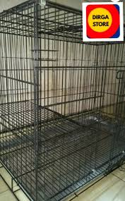 Penghantaran sangkar kucing ke johor bahru boleh dibuat. Kandang Tingkat Besar Besi Tebal Lipat Size Xxl Panjang 95xlebar 63xtinggi 55 Kucing Dan Anjing Lazada Indonesia