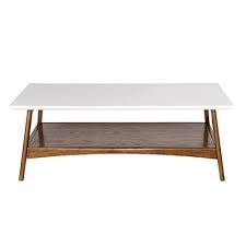 Wooden with stone insert end table / coffee table for sale. Madison Park Parker Coffee Tables Solid Wood Two Tone Finish With Lower Storage Shelf Modern Mid Century Accent Living Room Furniture Medium Off White Pecan Buy Online In Montenegro At Montenegro Desertcart Com Productid 58864018