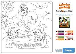 They are all free to print, and the kids will love coloring them in. Halloween Coloring Numbers Printable Educational Board Game
