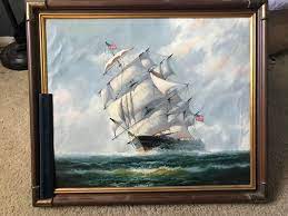 Value Of An Oil Painting From Artistic Interiors Inc With The Certificate No 583568 Antiques