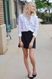Black A Line Mini Skirt Outfit Black A Line Mini Skirt Outfit For Fall Falloutfit Miniskirtoutfit Preppystyle Mini Skirts A Line Skirt Outfits Black A Line Skirt