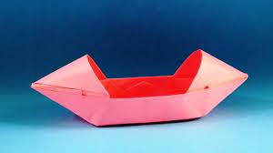 How To Make A Paper Boat That Floats Origami Boat Canoe Youtube Make A Paper Boat Paper Boat Origami Boat