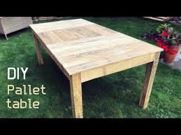 My Friend Built An Entire Backyard Office Out Of Pallets So When I Saw This Diy Pallet Table On Youtube I Had To In 2020 Craftsman Table Saw Make A Table