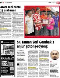 Sk taman seri gombak 2. Sk Taman Seri Gombak 2 Anjur Gotong Royong Klik