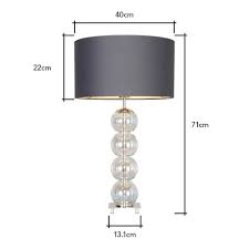 Metro Ball Stacked Table Lamp Clear