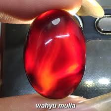 Mempunyai urat batu yang cantik. Batu Akik Sulaiman Yaman Wulung Hitam Sinar Merah Asli Kode 1208 Wahyu Mulia